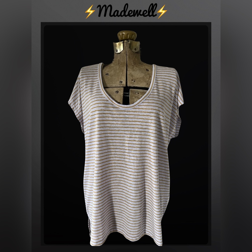 ⚡️MADEWELL⚡️ U-neck Linen Blend T-Shirt